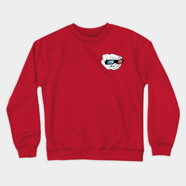 The Good Homie (pug face) Crewneck Sweatshirt by moviemayhemdodast